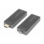 DIGITUS DS-55324 Brezžični video podaljšek 4K, 30 m (USB-C - HDMI)