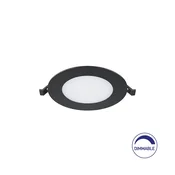 Braytron Ugradni LED panel BRY-SMD-CRP-6W-OKRUGLI-DIMABILNI-4INC-CRNI-6500K