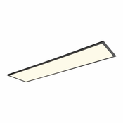 Črna LED stropna svetilka 29.5x119.5 cm Beta – Trio