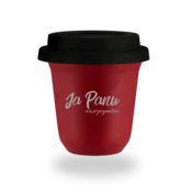 shumee 240 ml rdeč vrček Nisem te prekinjal s črnim pokrovom
