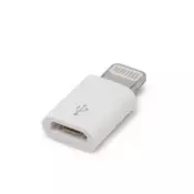 Delight 55448 bijeli adapter iPhone Lightning MicroUSB