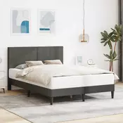 vidaXL Konstrukcija postelje Temno siva 160 x 200 cm Žametna tkanina
