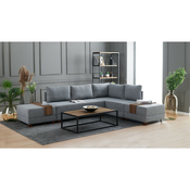 Atelier Del Sofa Ugaona sofa Fli Ugaona sofa desno-siva