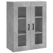 MAISON CHIC Stenska omarica - Zidna omarica betonsko siva 69,5x34x90 cm iu1200, (22063003)