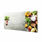 tulup.si Zidna obloga za kuhinju Sol, poper rdeča čebula 120x60 cm