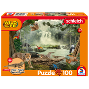 Schmidt - Puzzle U prašumi + figura - 100 dijelova