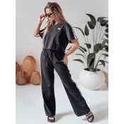 Komplet damski dresowy oversize SPORT LIKE czarny Dstreet