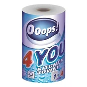 Kuhinjske krpe, dvoslojne, 200 listov, rola, Ooops! 4You