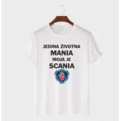 MAFIMI Muška majica Jedina Životna Mania, Bela