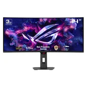 ASUS ROG Strix OLED XG34WCDG ukrivljen igralni monitor 175 Hz QD-OLED