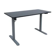 Homestar Pisalna miza ERGO LIGHT 120x60x73-118 cm črno srebrno siva