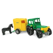 Kmečki traktor s prikolico za konje v škatli 35023