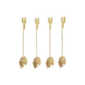 Dekorativen svečnik ferm LIVING 4-pack rumena barva