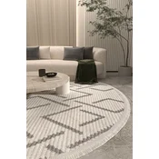 Conceptum Hypnose tepih Vetrina 3609, O80 cm, krem-siva