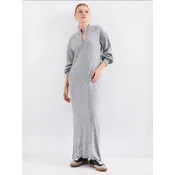 Bigdart Pletena obleka Strickkleider siva