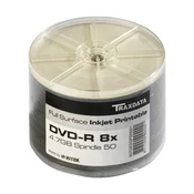 TRAXDATA OPTICKI MEDIJ DVD-R 8X SPINDLE 50 WHITE FULL PRINTABLE HQ