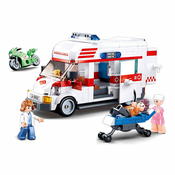 SLUBAN Kocke, ambulantno vozilo sa figurama 328kom (A072636)