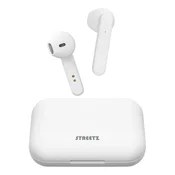 STREETZ True Wireless Stereo slušalice s kucištem za punjenje, polu-in-ear, BT 5, mat bijele