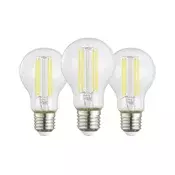 SET 3x LED sijalice VINTAGE A60 E27/3,8W/230V 2700K - Eglo 110437