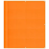 Vidaxl Balkonska pregrada oranžna 120x1000 cm 100 % poliester oxford