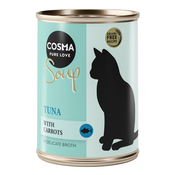 Ekonomično pakiranje Cosma Soup 12 x 100 g - Tuna s mrkvom