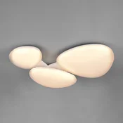 Trio Lighting LED-stropna svetilka Ozera, dolžina 95 cm, bela, iz plastike, CCT, 3-žarilna. - Dnevna soba/jedilnica - Sodobni - Plastika