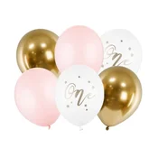 shumee Baloni 30 cm, en, pastelno bledo roza (1 paket/6 kosov)