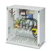 Gener. connection box to syst. for 1MPPT photovoltaic system, with DC fire disconnector/Phoenix-Contact/1000DC/box 1MPPT/1137053/Includes: surge protector type T1/T2, DC fire disconnector with remote access, IP65 tight housing with cable glands