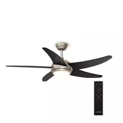 Klarstein Bolero stropni ventilator z lučjo | 132 cm | 35 W | Tiho delovanje | Les