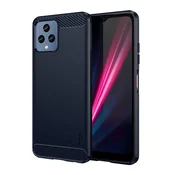 T Phone 5G (2023) MOFI silikonska futrola za telefon, otporna na udarce, uzorak od karbona, TAMNOPLAVA GP-131957