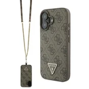 1 to 3 Ovitek Guess Case Za Iphone 16 6.1 Hardcase Strass Metal Logo Crossbody