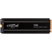 CRUCIAL T500 1000GB NVMe PCIe Gen.4 M.2 2280 Heatsink