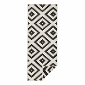 Črno-bež zunanja preproga NORTHRUGS Malta, 80 x 250 cm