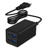 TA-UC-2A2C-PD65-01-BK Gembird 4-port 65W GaN USB PowerDelivery brzi punjac, black