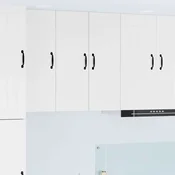 vidaXL Stenska kuhinjska omarica Bela 30 x 31 x 80 cm Konstruiran les