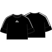 Ženska majica s kratkimi rokavi Lonsdale oversized s črtami