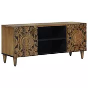 TV ormar s pohranom Smeda 105 x 33,5 x 46 cm Cvrsto drvo manga