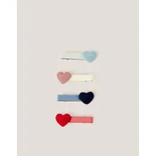 Monsoon Set šnalica za kosu za devojcice Heart, 4 komada