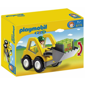 Playmobil SPREDNJI NAKLADALNIK S PREMIČNIM KOPAČEM 6775 - Playmobil 1.2.3