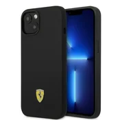 Ferrari Futrola Ferrari Silicone Metal Logo MagSafe za iPhone 14 Plus (6.7) - crna