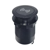 Solight DC64BW-PD20 - Vgradni brezžični polnilec + USB A+C črna