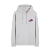 Tommy Jeans Majica NYC SIGNATURE mornarska / svetlo siva / malina