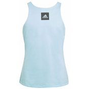 Majica kratkih rukava za djevojcice Adidas G Q2 Tank Heat Ready - pulse aqua/black