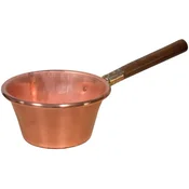 LAR bakreni lonec za polento 24cm, lesen ročaj, baker, les