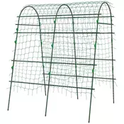 Homestar Nastavljiva opora za rastline z mrežo 144x167x206 cm zelena