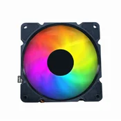 Kuler CPU-HURACAN-ARGB-X140 UNI 100W 120mm.Fan +/-1600rpm 26dBa LGA 775/115x/1200/AMD crni