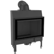 Kratki vgradni kamin NADIA/12/BLACK
