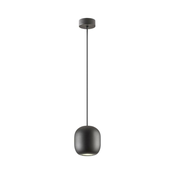 Redo 01-3477 - Luster na sajli BOOM 1xGU10/10W/230V, precnik 12 cm, crna