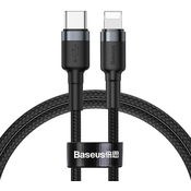 BASEUS CAFULE TYPE-C TO LIGHTNING CABLE 100CM BLACK/GREY