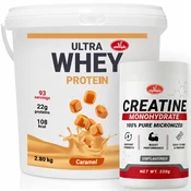 Olympic Ultra Whey Protein Karamela 2.8kg + Olympic Creatine Monohydrate 500g